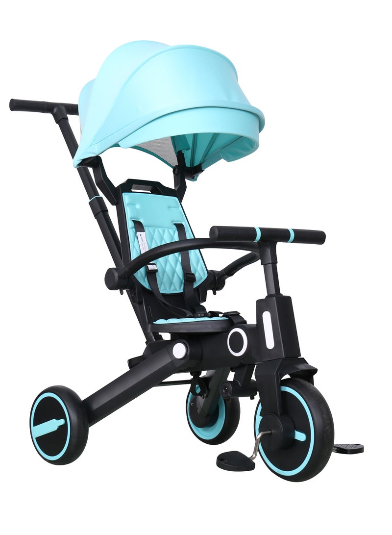 The tricycle is perfect for your child's comfort. Multi-functional stroller