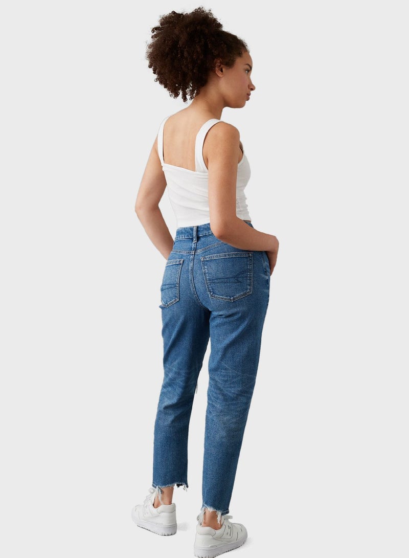 High West Ripped Mom Jeans