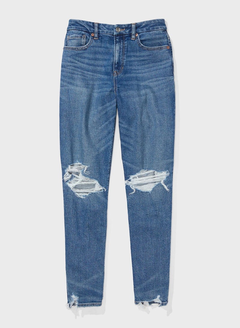 High West Ripped Mom Jeans