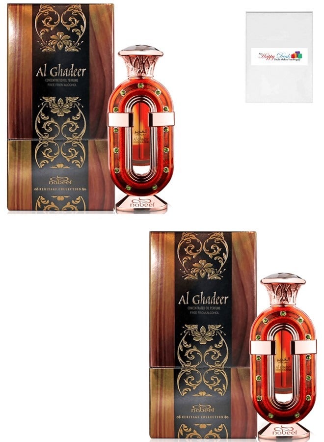 2Pcs Al Ghadeer 20 ML Oil Perfume