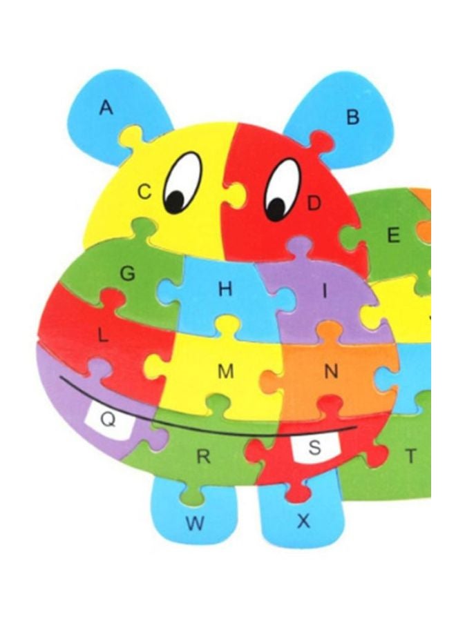 26-Piece English Letter Animal Jigsaw Puzzle Set