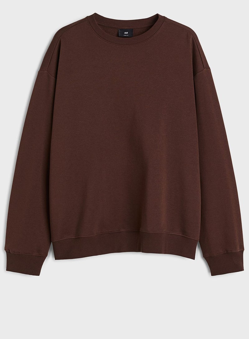 Crew Neck Relaxed Fit Sweatshirt