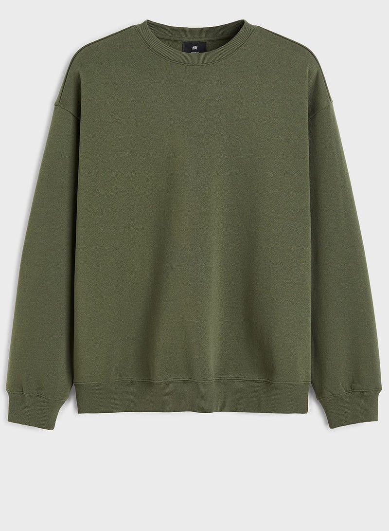 Crew Neck Relaxed Fit Sweatshirt