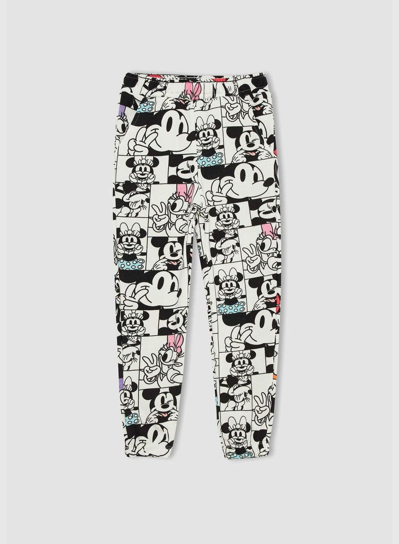 Girl Mickey Mouse & Friends Licenced Jogger Fit Knitted Trousers