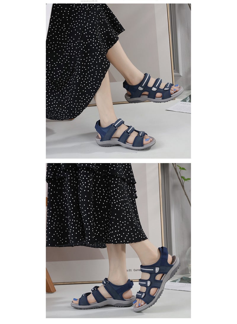 Stylish And Comfortable Wear Resistant Flat Casual Sandals Blue