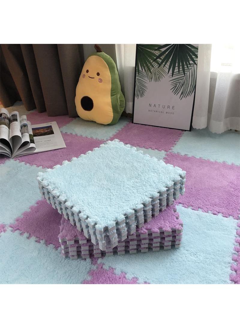 Foam Floor Mat Eva Plush Carpet Square Thickened Sports Game Mat Interlocking Carpet Plush Puzzle Soft Children'S Room Family Bedroom Living Room