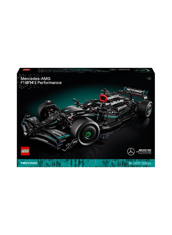 42171 Technic Mercedes-AMG F1 W14 E Performance Race Car Building Set, Scale Model Gift for Adults, Home or Office Decor