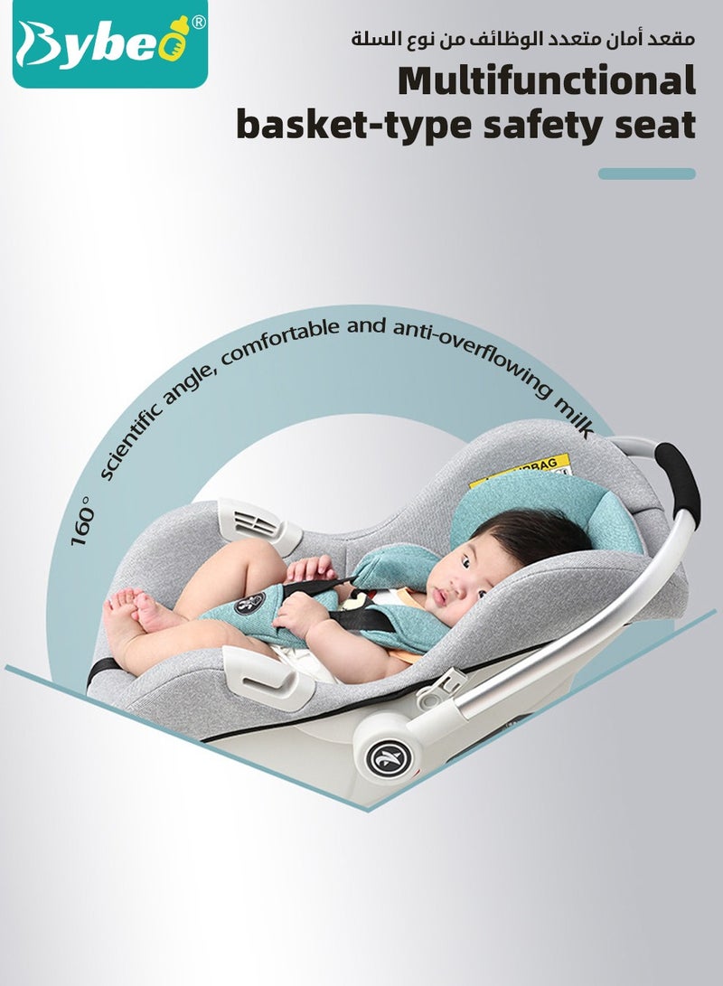 Baby Carrier, Baby Car Seat and Base, Carrycot With Full Body Support, Rear-Facing Seat Carry Cot for Infants Newborns, Easy Installation and Privacy Shield