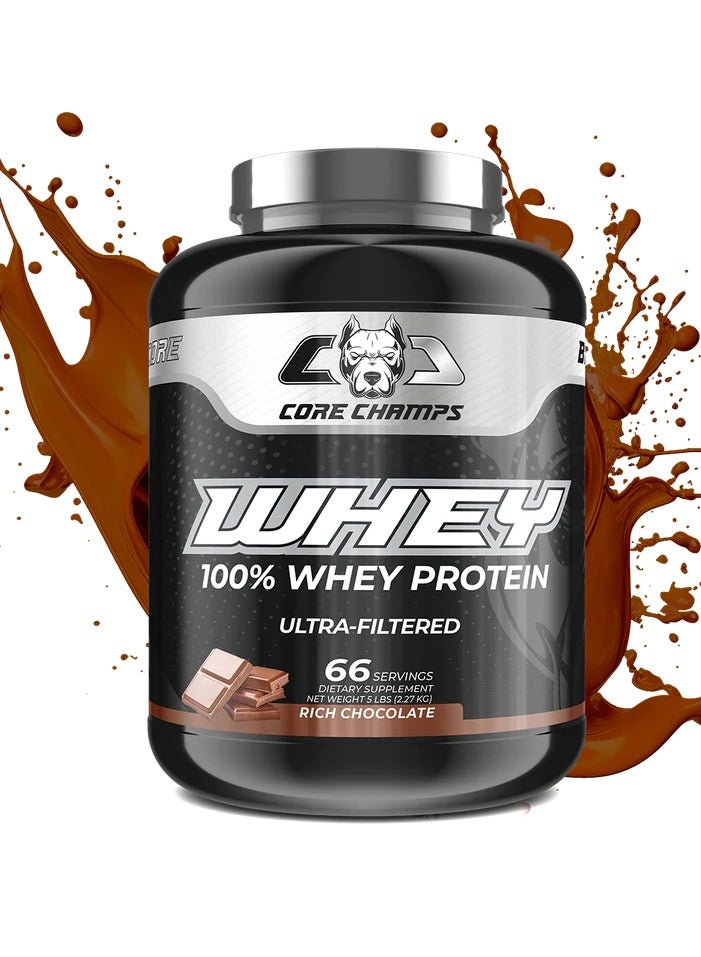 CORE CHAMPS WHEY PROTEIN 5LBS/2.27KG - RICH CHOCOLATE