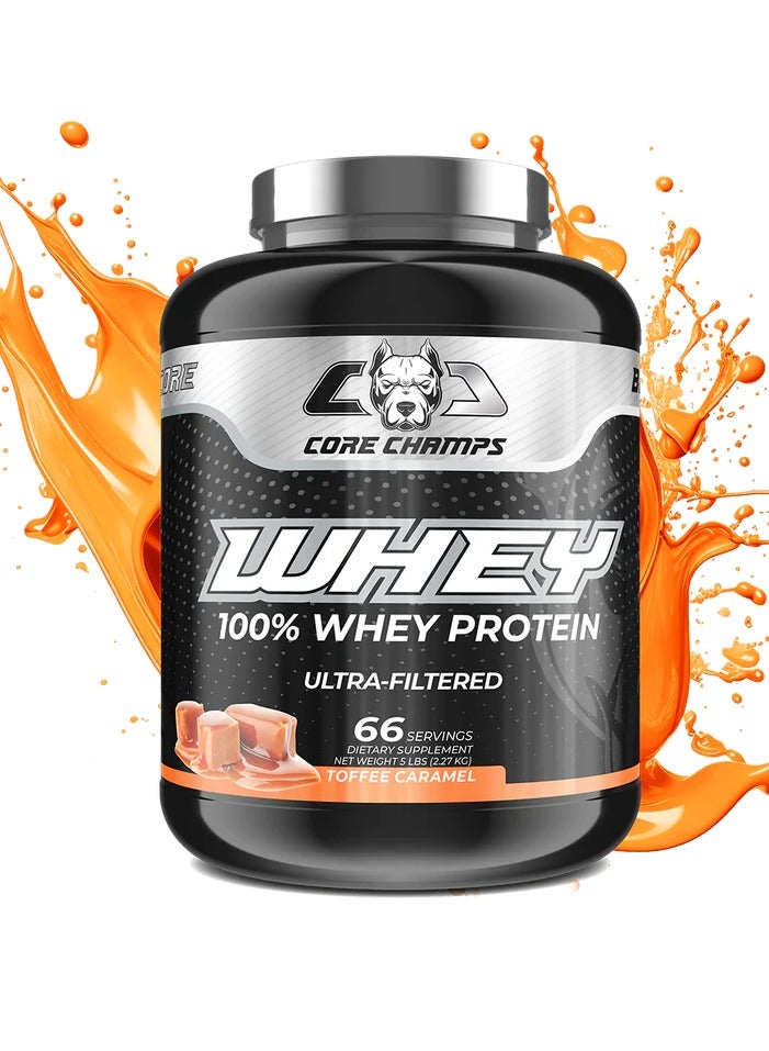 CORE CHAMPS WHEY PROTEIN 5LBS/2.27KG - TOFFEE CARAMEL