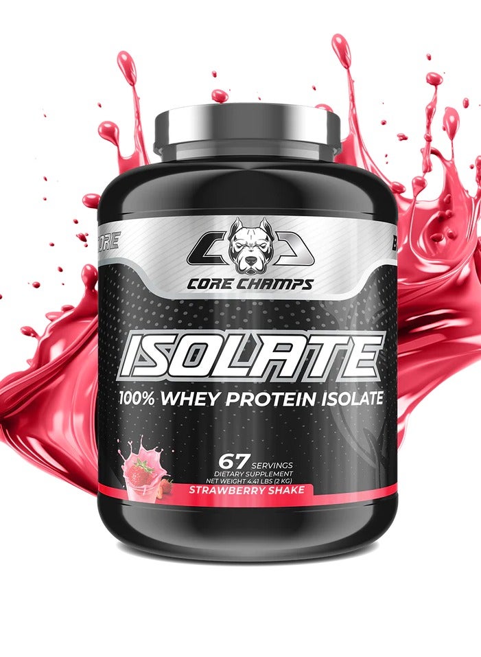 CORE CHAMPS ISOLATE 4.4LBS/2KG STRAWBERRY SHAKE