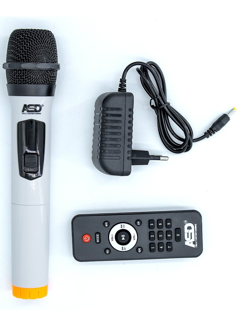 Trolley Speaker | Wireless Microphone | Disco Light & Remote | 2000 Watts
