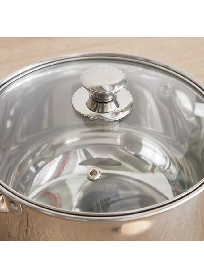 Stilo Stainless Steel Casserole with Lid 22 x 12.5 x 22 cm