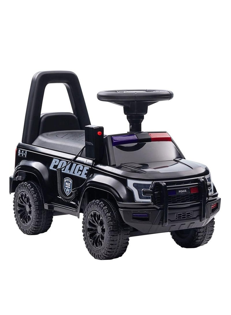 Kids Police Push car - Black