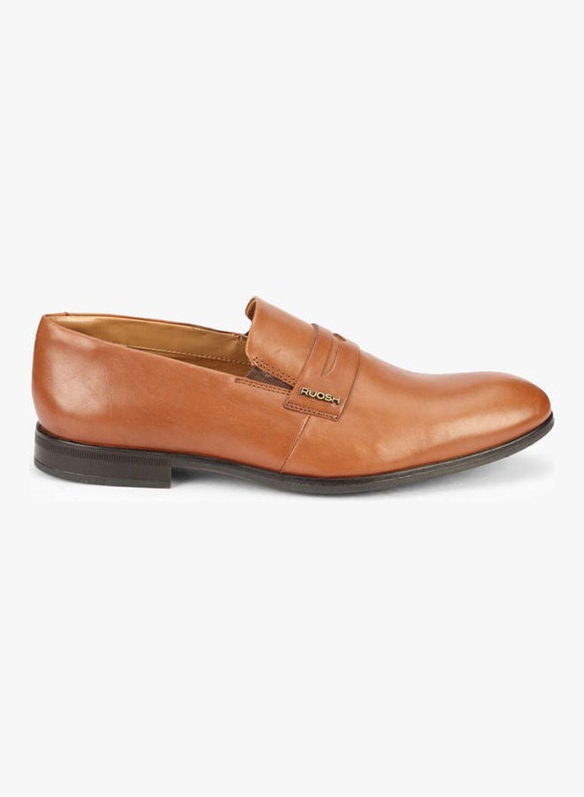 Comfortable Slip-On Formal Shoes Brown