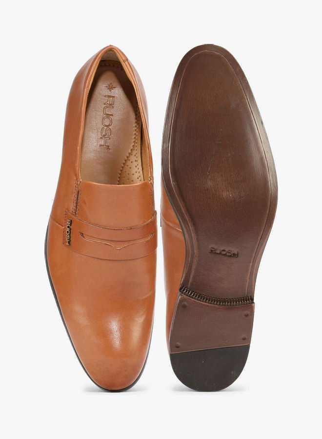 Comfortable Slip-On Formal Shoes Brown