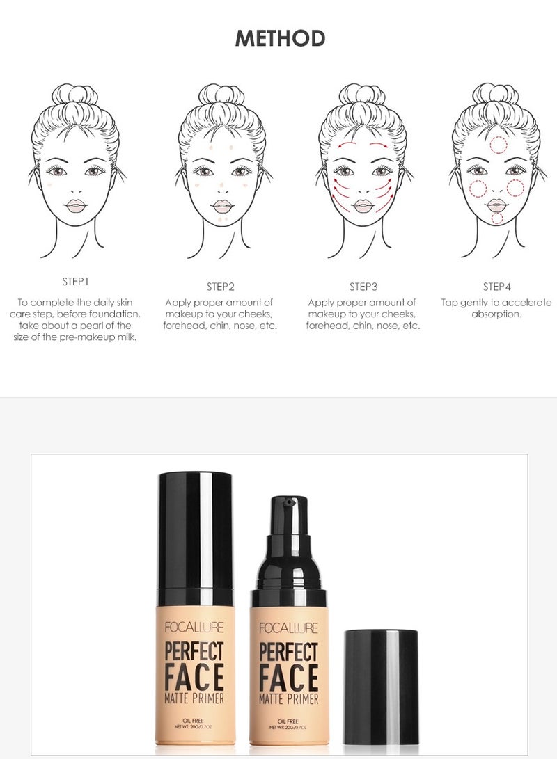 Perfect Face Matte Primer + Skin Evolution Liquid Foundation -#2 Porcelain