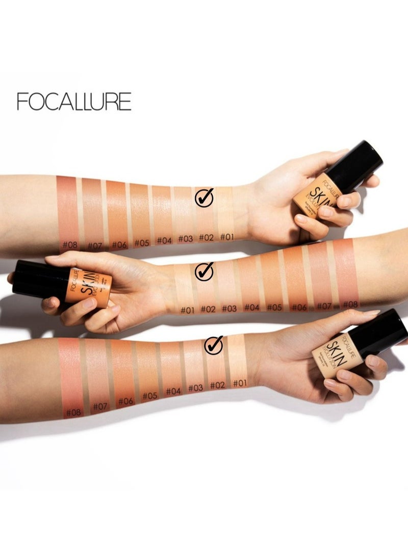 Perfect Face Matte Primer + Skin Evolution Liquid Foundation -#2 Porcelain