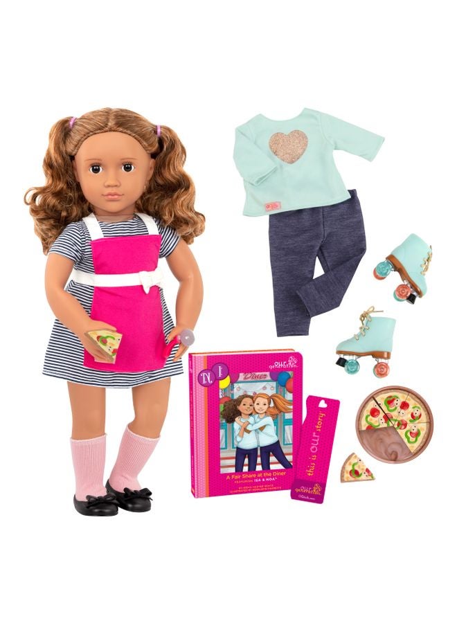 Deluxe Isa Diner Doll With Book
