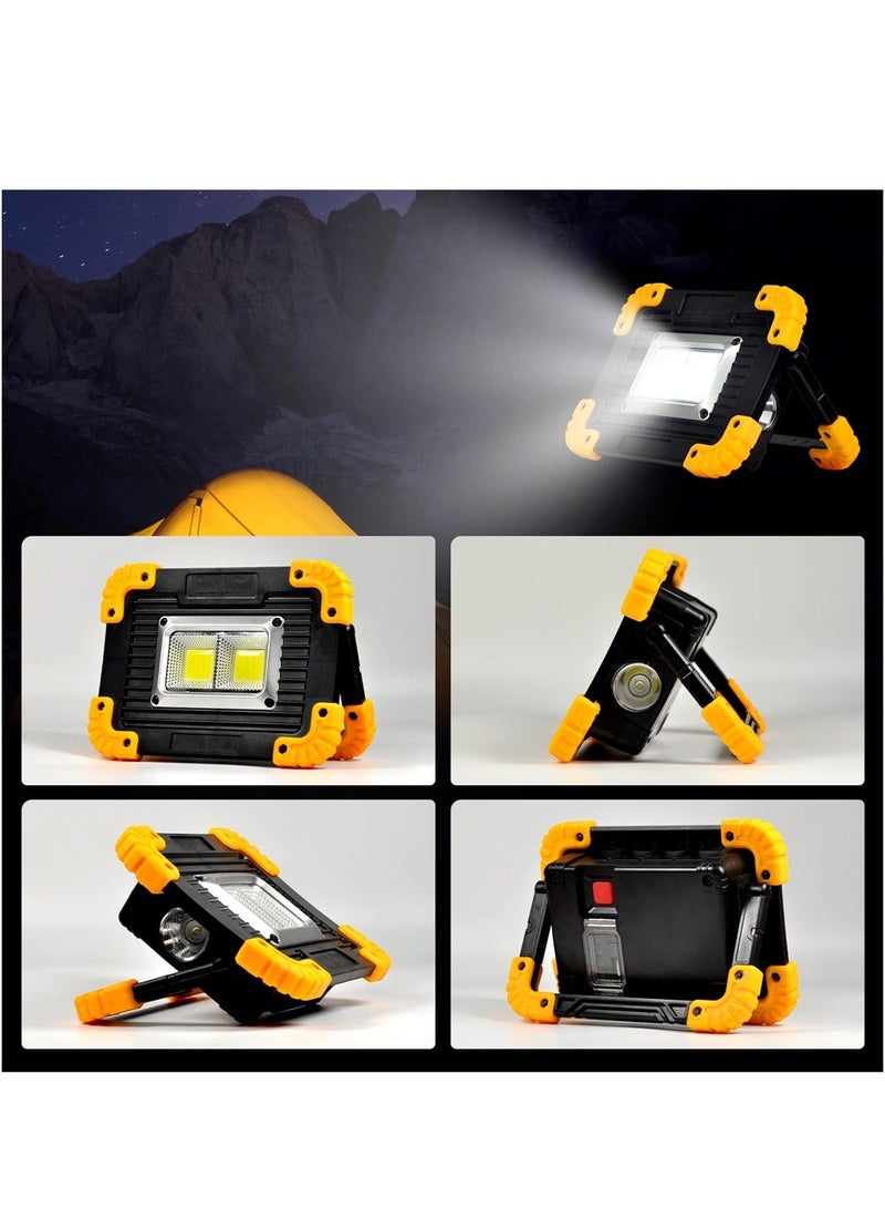 LED Camping Lights Rechargeable, 3000mAh Portable Work Light 2000LM Outdoor Security with PowerBank Torch for Emergency, Power Cuts, Tents