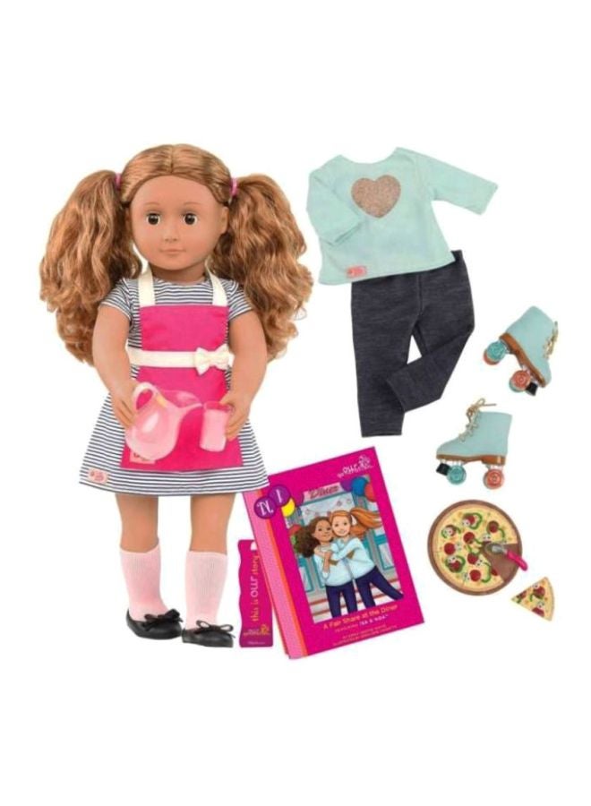 Deluxe Isa Diner Doll With Accessory Kit 18inch
