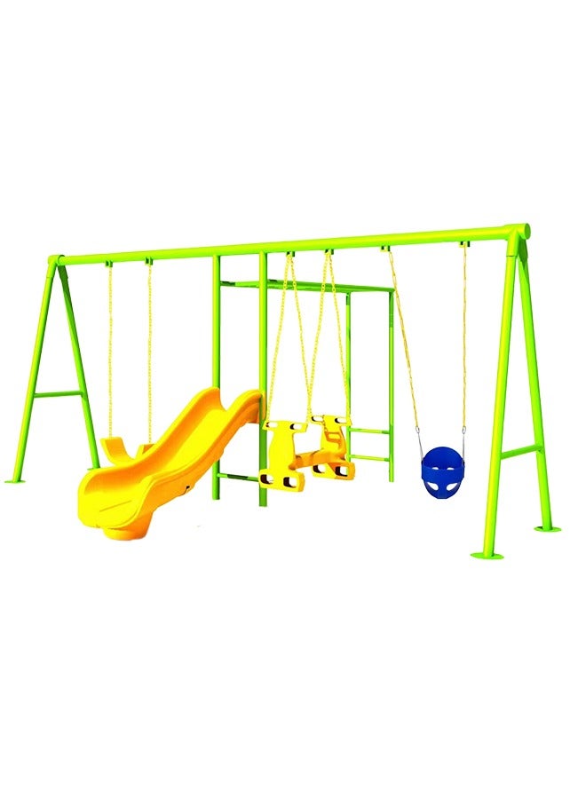 Toddler Slide Toys Outdoor Childrens Swing Chair Play Set With Monkey Bar