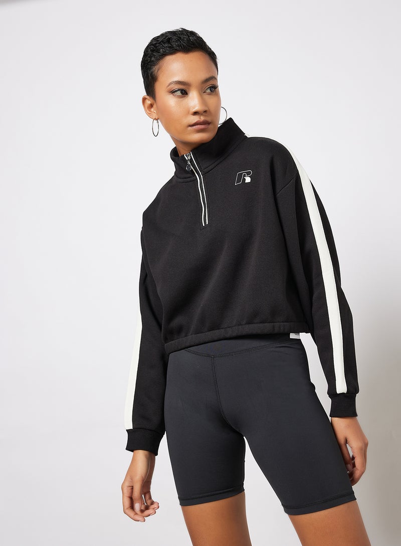 Half Zip Sweatshirt Black