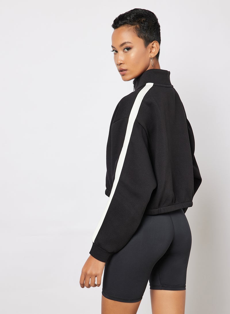 Half Zip Sweatshirt Black