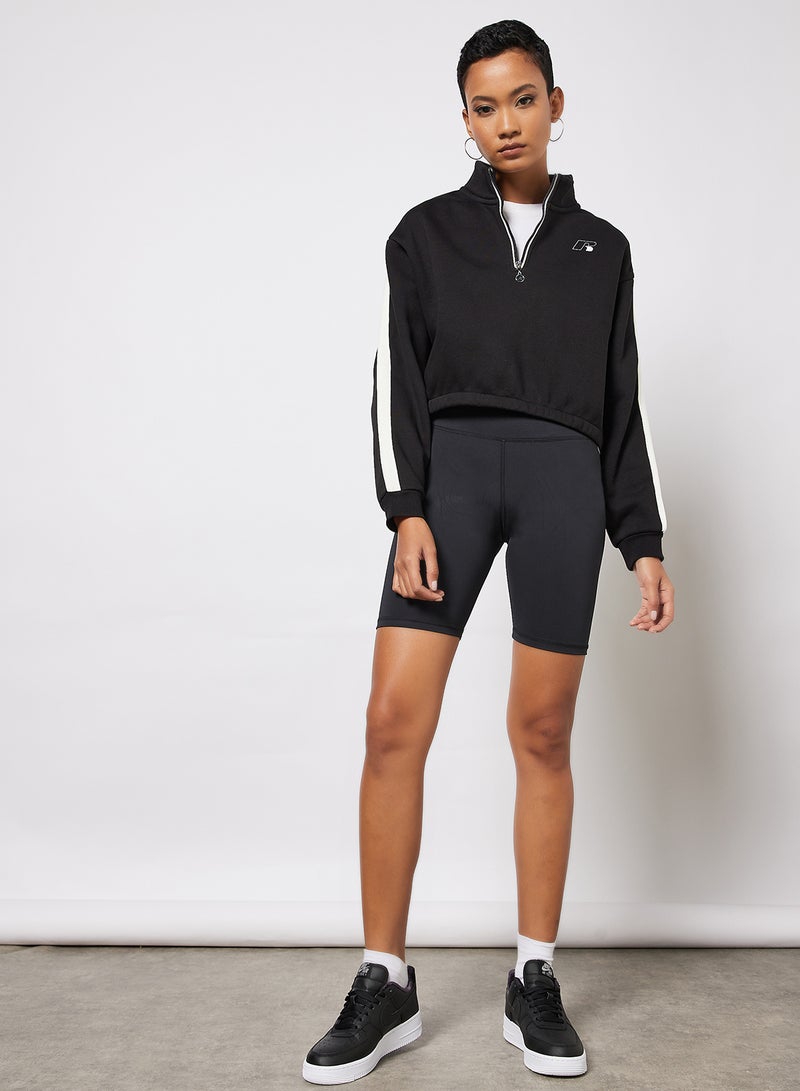 Half Zip Sweatshirt Black