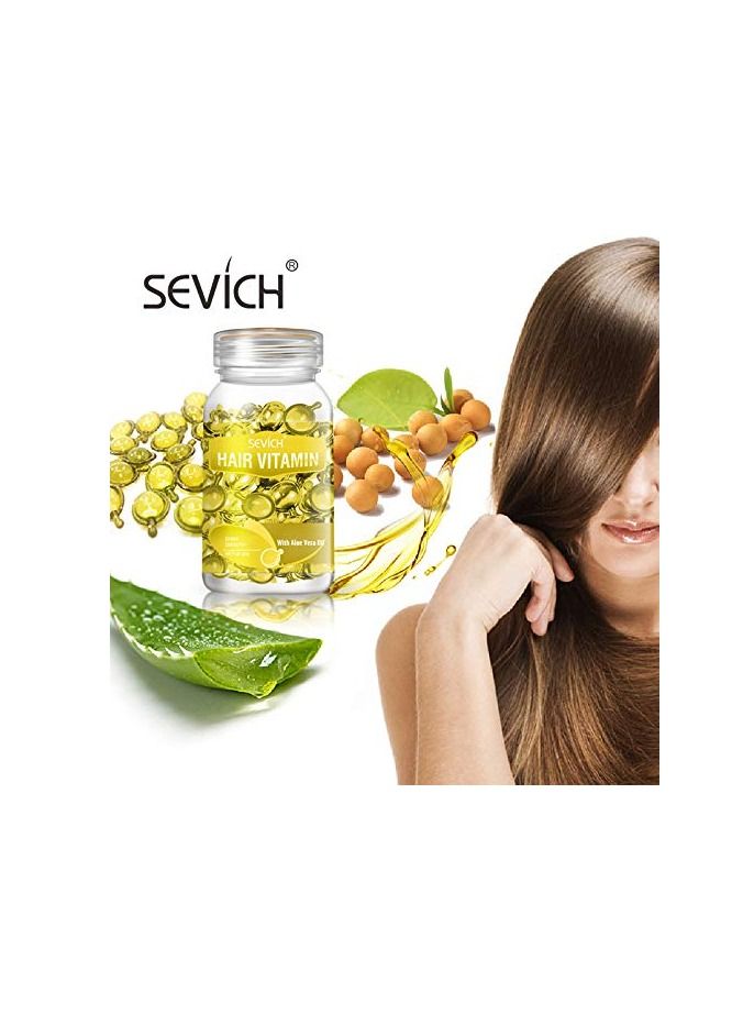 30 Pieces Aloe Vera Oil Hair Vitamin Capsules Keratin Anti Hair Loss Hair Care Capsules Complex Oil Repair Damaged Hair Scalp Treatment Hair Growth Repair Serum for Women & Men