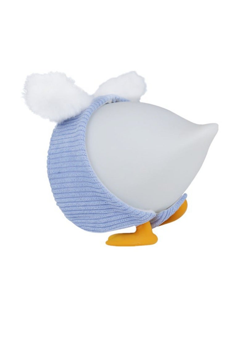 Cute Duck Night Light Touch ON OFF Lamp Kids with 2 Colors 3200K 3400K Silicone Animal Baby Rechargeable Desk 15 Timer