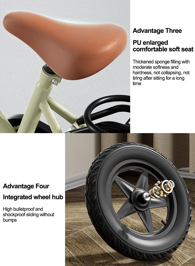 18 Inch Bicycle for Kids, with Flashing Training Wheels and Basket, High Carbon Steel Frame, Kids Bike for 6-8 Years Boys and Girls