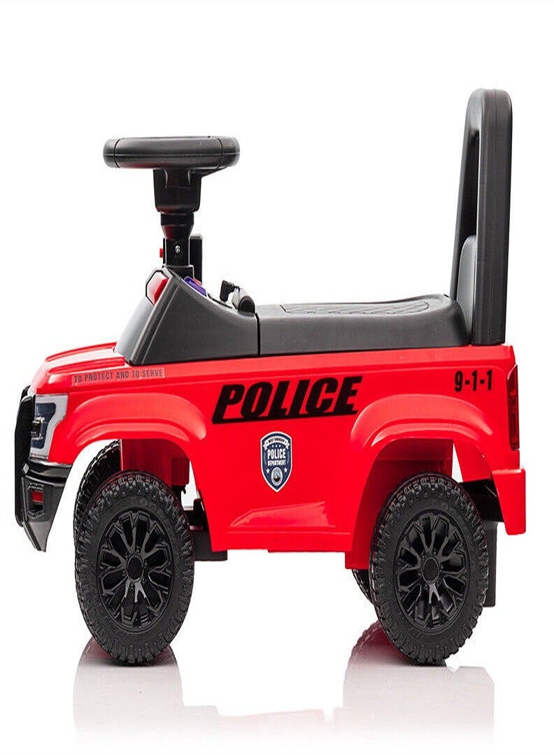 Kids Police Push car - Red