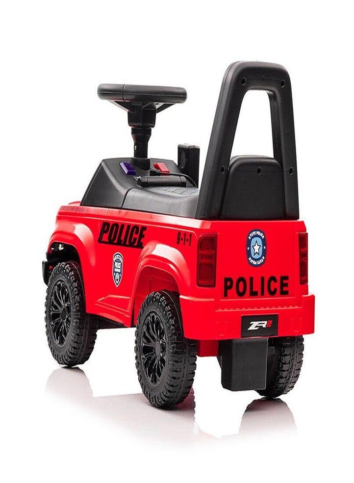 Kids Police Push car - Red