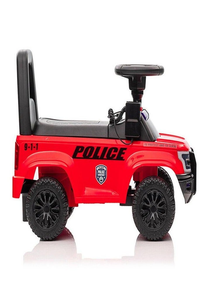 Kids Police Push car - Red