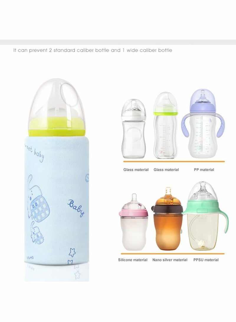 Portable Bottle Keep Warm Baby Warmer for Car Tavel USB Travel Milk Heat Keeper, Storage Cover Insulation Thermostat