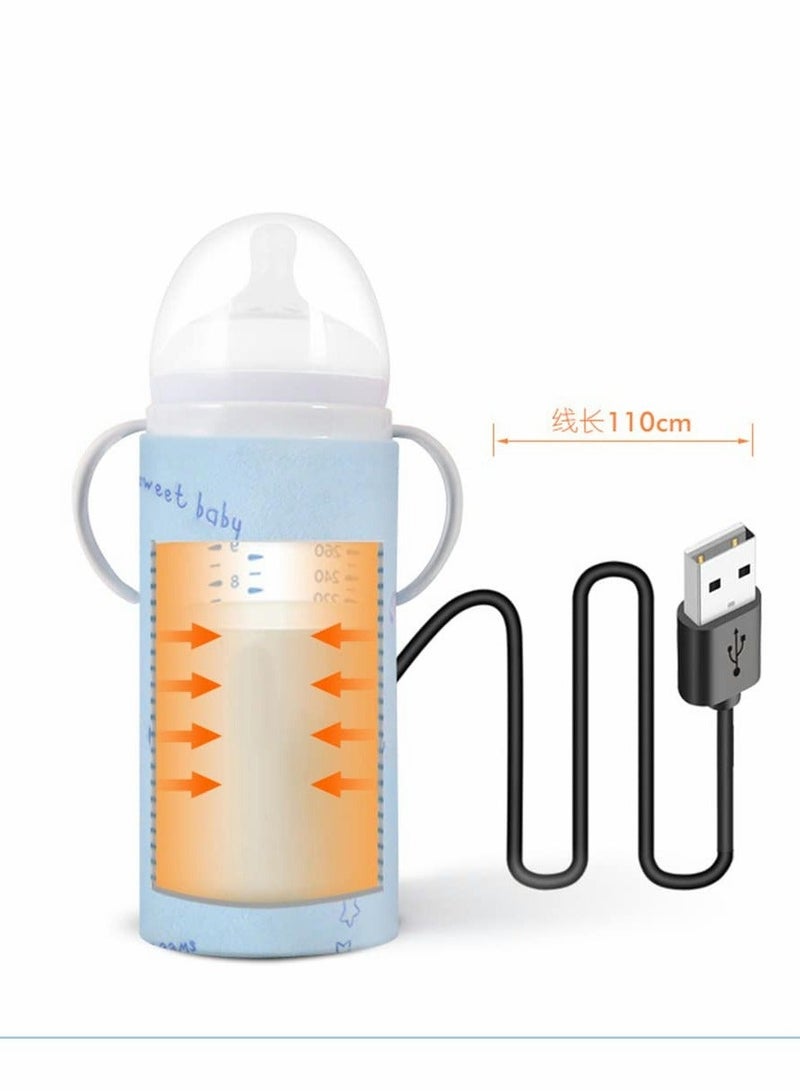 Portable Bottle Keep Warm Baby Warmer for Car Tavel USB Travel Milk Heat Keeper, Storage Cover Insulation Thermostat