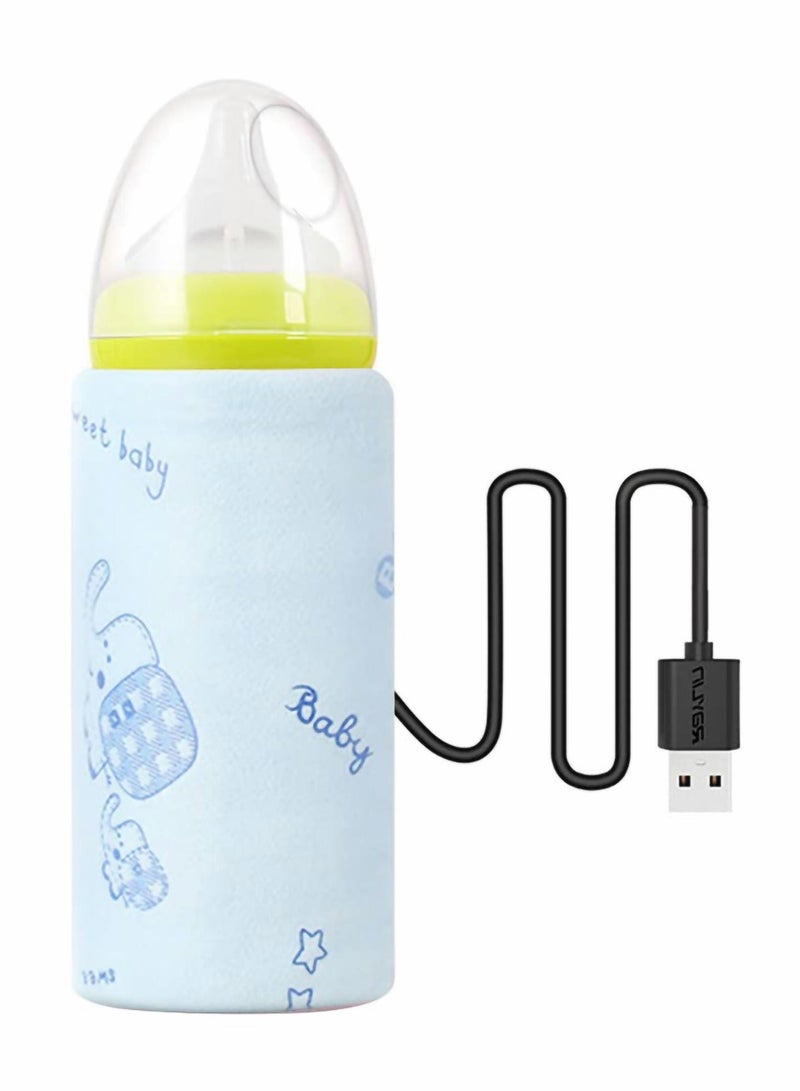 Portable Bottle Keep Warm Baby Warmer for Car Tavel USB Travel Milk Heat Keeper, Storage Cover Insulation Thermostat