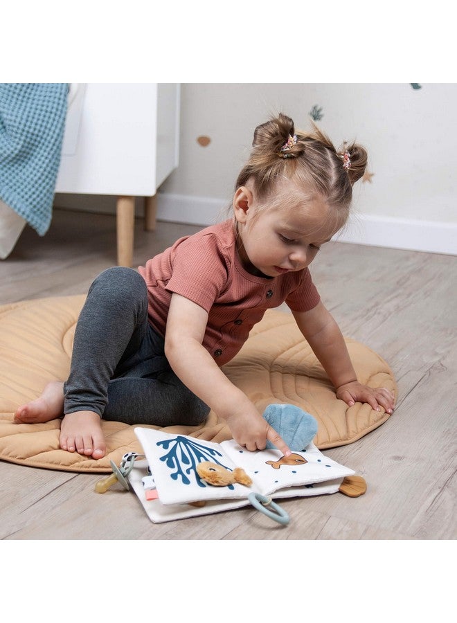 Sea Friends Activity Book Durable Baby Book With Soft Seashell Teether Crinkling Surfaces Tactile Textures And Toy Link For Onthego Entertainment.