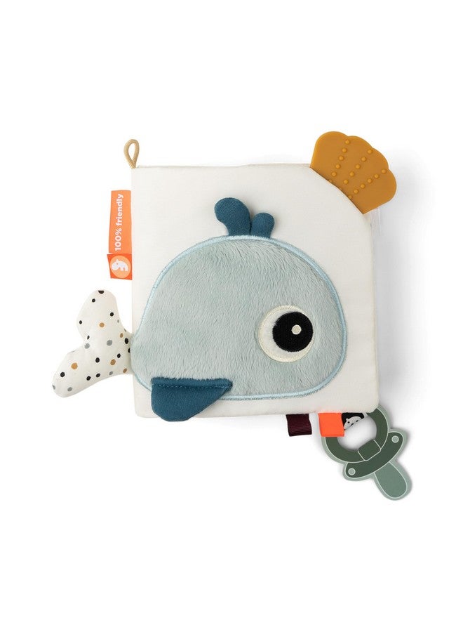 Sea Friends Activity Book Durable Baby Book With Soft Seashell Teether Crinkling Surfaces Tactile Textures And Toy Link For Onthego Entertainment.