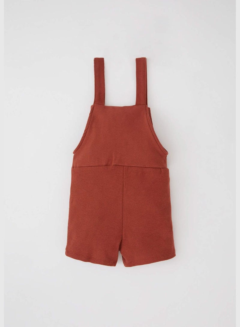 Strappy Label Print Dungarees