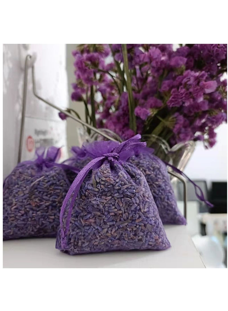 5A Lavender Sachet 10g 10pcs Natural Dried Flower Bag Scent Drawer Freshener Premium Grade Deodorizer for Drawers and Closets Home Car Fragrance Product