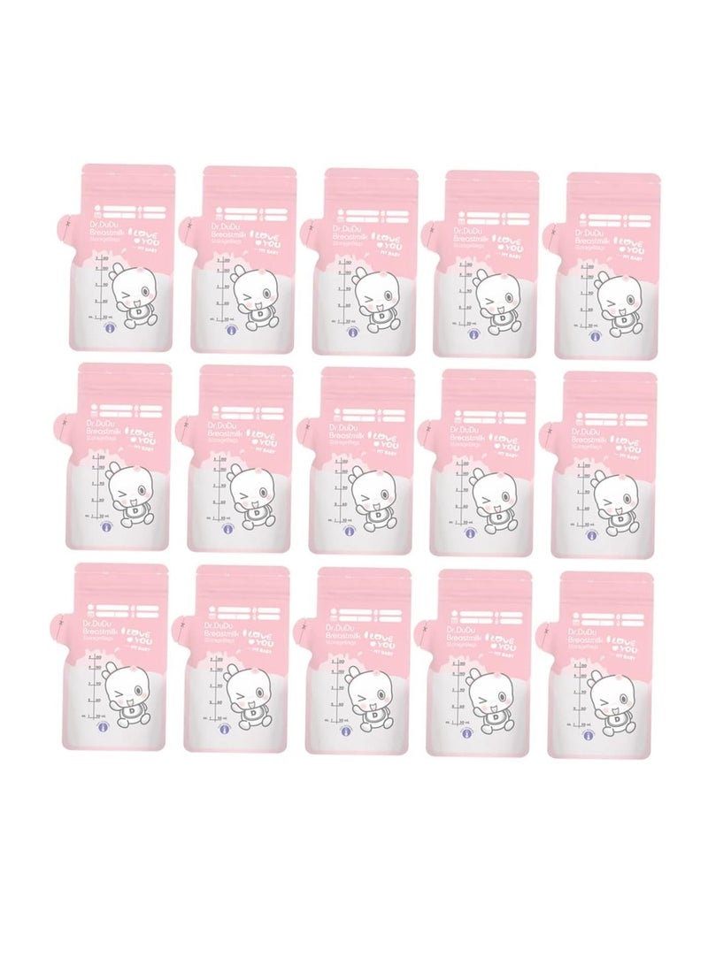 Portable Milk Powder Storage Bag, 30pcs Bag Baby Drink Bags Freezer Disposable Breast Pouch Pink Pp Dispenser