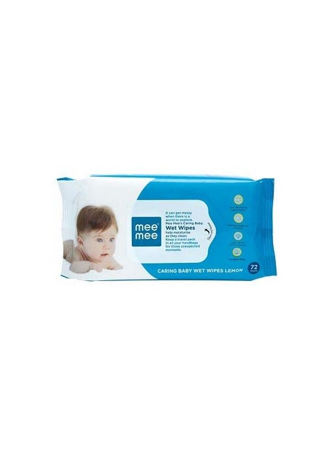 Caring Baby Wet Wipes (Pack Of 3) With Free Toothbrush