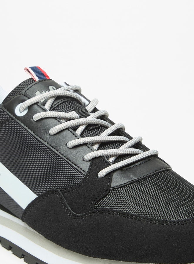 Men's Textured Lace-Up Sneakers
