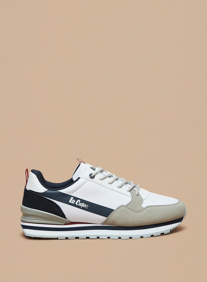 Men's Textured Lace-Up Sneakers