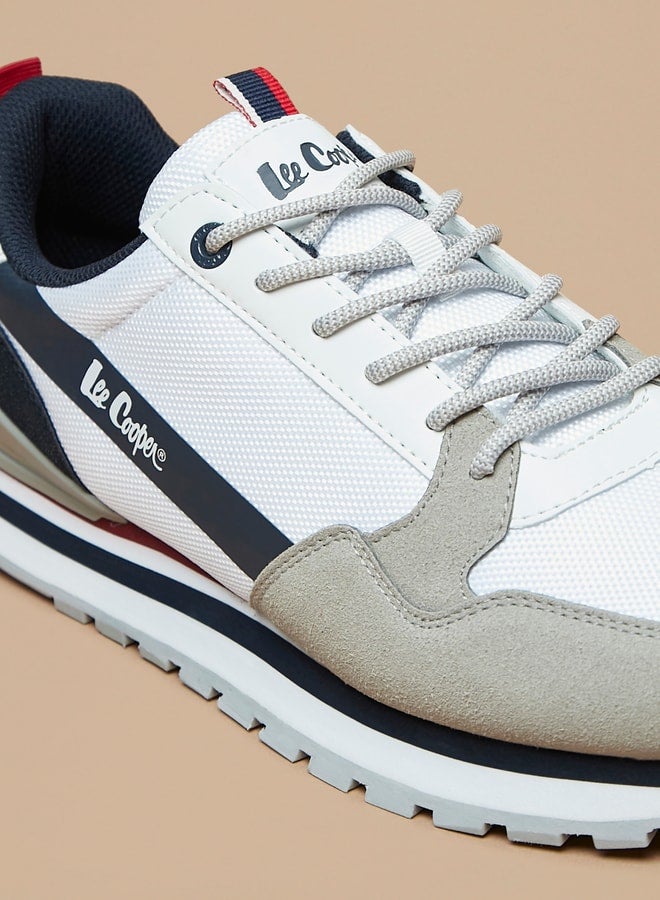 Men's Textured Lace-Up Sneakers