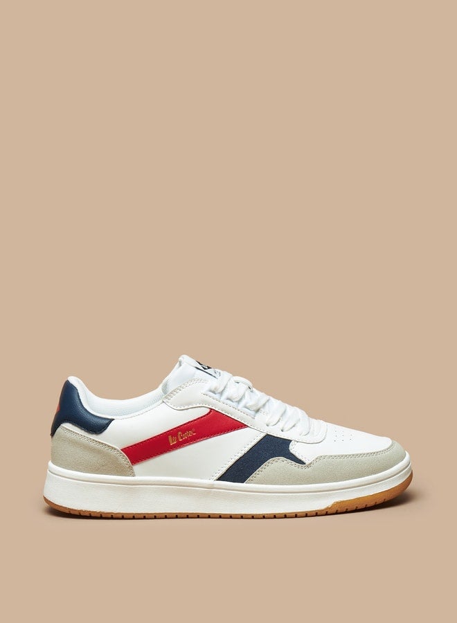 Men's Textured Lace-Up Sneakers