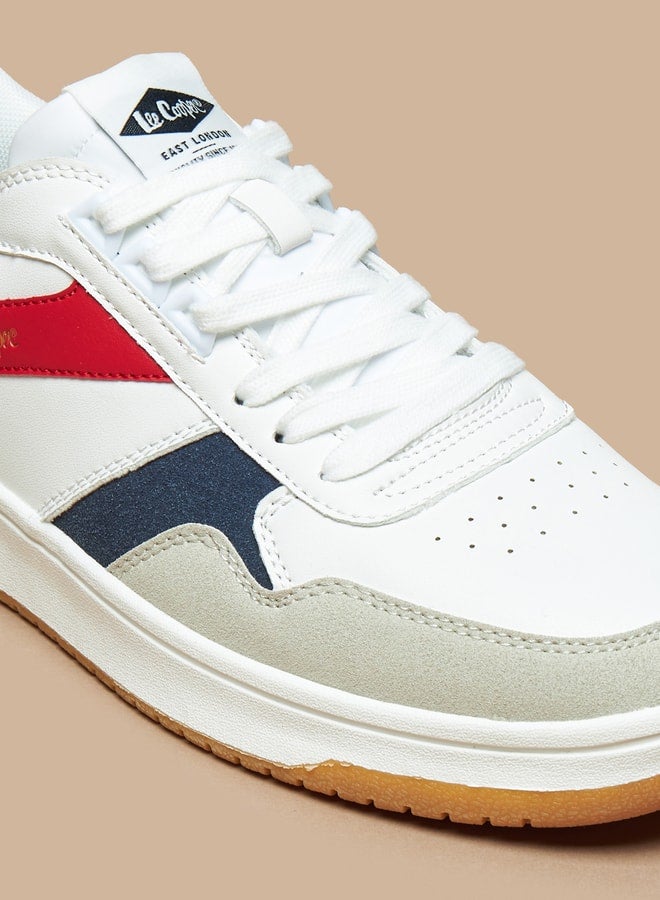 Men's Textured Lace-Up Sneakers