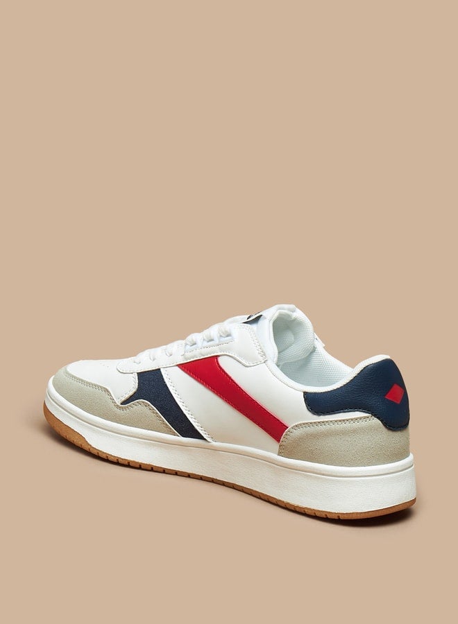 Men's Textured Lace-Up Sneakers